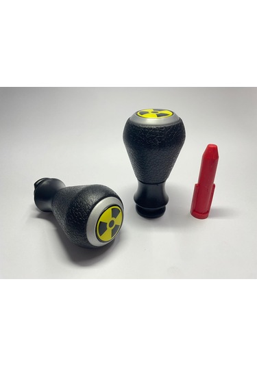 Unıversal Vites Topuzu - Bey127-ap-siyah Gövde Gri Kapak Tehlike