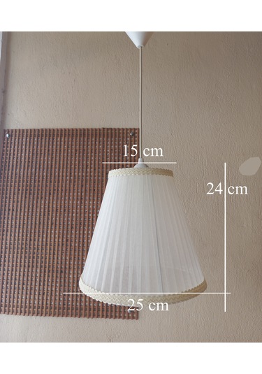 N-59 Krem Organze Yatak Odası Çocuk Ve Bebek Odası Avize Pembe Krem