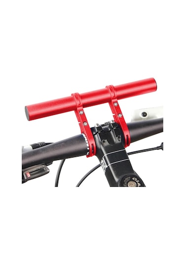 Bisiklet Gidon Bisiklet El Feneri Tutucu Gidon Bisiklet Aksesuarları Genişletici Montaj Braketi Kırmızı Kırmızı
