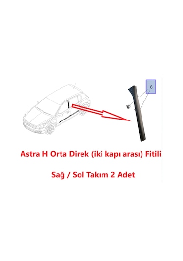 Opel Astra H Orta Direk Fitil (Iki Kapi Arasi) Sag-Sol Takim 431252239