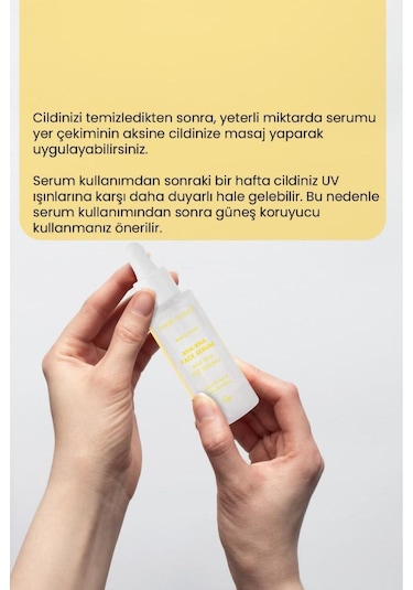 Bade Natural Aha Bha Yüz Serumu Cilt Tonu Eşitleyici Canlandırıcı Etkili 30 ML