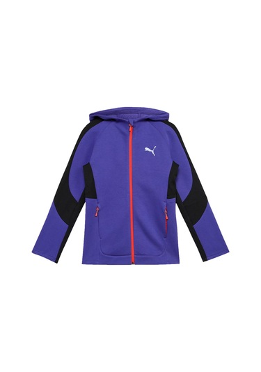 681803-27 Puma Evostrıpe Fz Hoodie Dk Çocuk Ceket Lacivert 681803-27 Lacivert