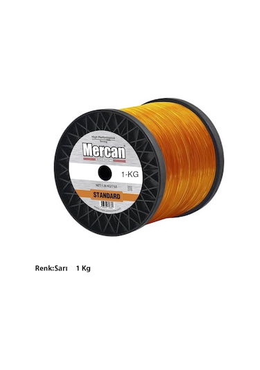 Mercan Standart 1 KG Sarı Bobin Misina