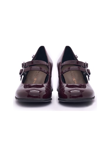 Bordeaux Naplack Topuklu/ Stiletto Kadın 205307ds Donna Serena 5307ds Naplack Bordeaux Naplack