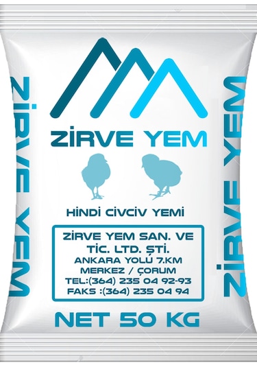 Zirve Yem Hi̇ndi̇ Ci̇vci̇v Yemi̇ Toz 50 KG