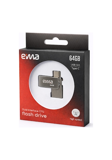 Eima 64gb Dual Interface Usb Flash Bellek Usb 3.0 Type-c Otg Drive