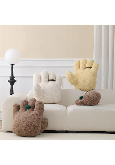 Suntek Magideal Peluş Yastık Modern El Atma Yastığı Ve Rahat Şekli Sarı