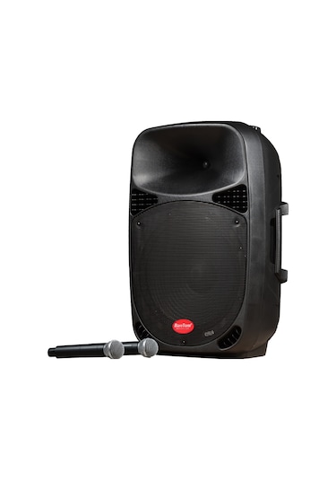 Baretone Max-15mhwr Taşınabilir Hoparlör,2 Xkablosuz Mikrofon,mp3