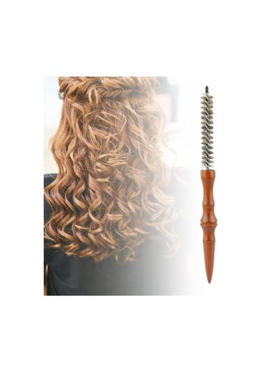 Homyl Küçük Yuvarlak Saç Fırçası Patlama Şekillendirici Salon Kuaför Fırçası