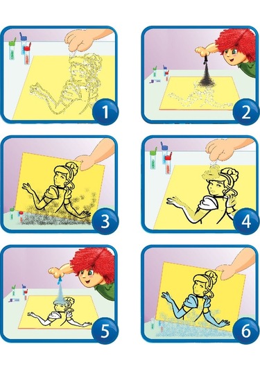 Eğitici Ve Eğilenceli Kum Boyama Seti-disney Princess Cindrella Fm-14