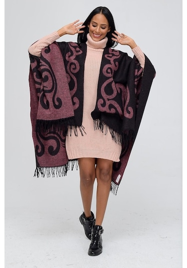 Forum Fashion P001 Salma Desenli Jakarlı Panço