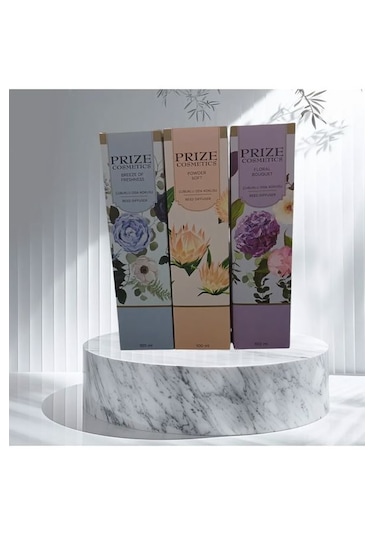 Prize Breeze Of Freshness + Floral Bouquet + Powder Soft Bambu Çubuklu Oda Kokusu 3 x 100 ML