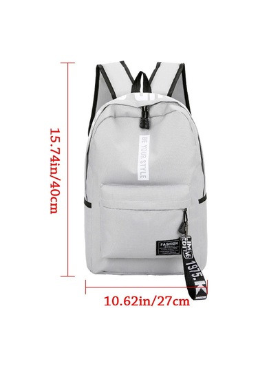 Saf Renk Su Geçirmez Büyük Kapasiteli Çantalar Okul Çantası Seyahat Sırt Çantası Sırt Çantası Green Yeşil