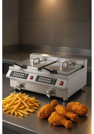 Vosco Tek Hazneli İndüksiyon Fritöz 12 Lt