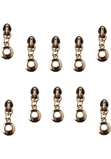 Suntek 10 Parça 3 Naylon Fermuar Çektirme Kaydırıcı Kafa Değiştirme Tamir Takımı Altın