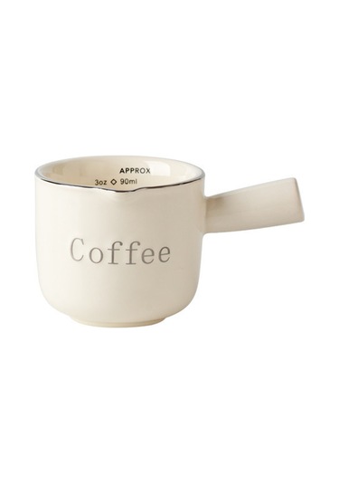 Mufunye Keramik Ölçülü Mini Kahve Kadeh, Espresso Ölçüm Ve Süt Servisi İçin Kafe Restoran Gereci, Dayanıklı Ve Pratik Tasarım Diğer