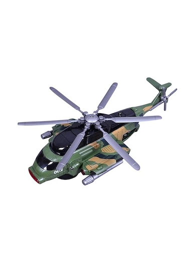 Pilli Çarp Dön Askeri Helikopter Işıklı Sesli