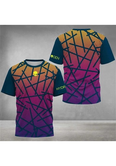 Snapbuy 2025 Yaz Erkek Tenis Tişörtü - Çabuk Kuruyan Spor Üstü, Kısa Kollugökyüzü Mavi Gökyüzü Mavi