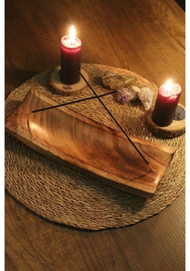 Dikdörtgen Ahşap Geniş Kayık Özel Tütsülük