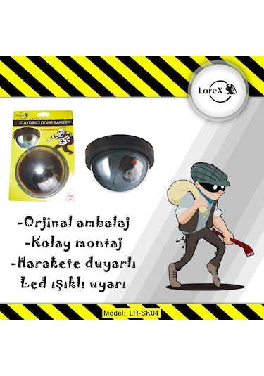 Lorex Lr-Sk04 Pilli Caydırıcı Dome Güvenlik Kamerası