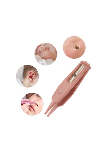 Yaleker Bebek Burun Temizleyici İğnesi - Led Işıklı, Kaymaz Dizaynlı, Çok Amaçlı Burun, Kulak Ve Göz Lekesi Temizleyici Pil Dahil Değil