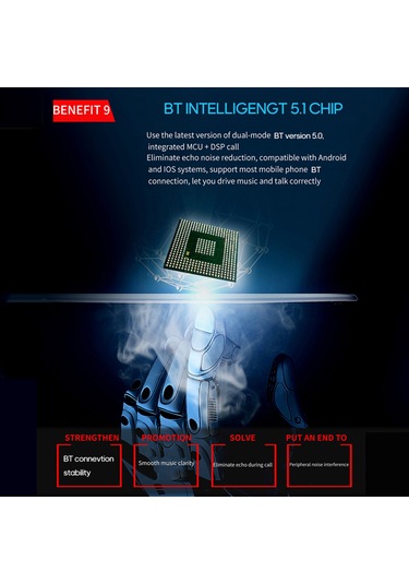 Kosona 805e Modeli Araç Mp3 Çalar: Bluetooth免提, Fm Stereo Aktarımı, 3.1a Çift Usb Şarj Portu