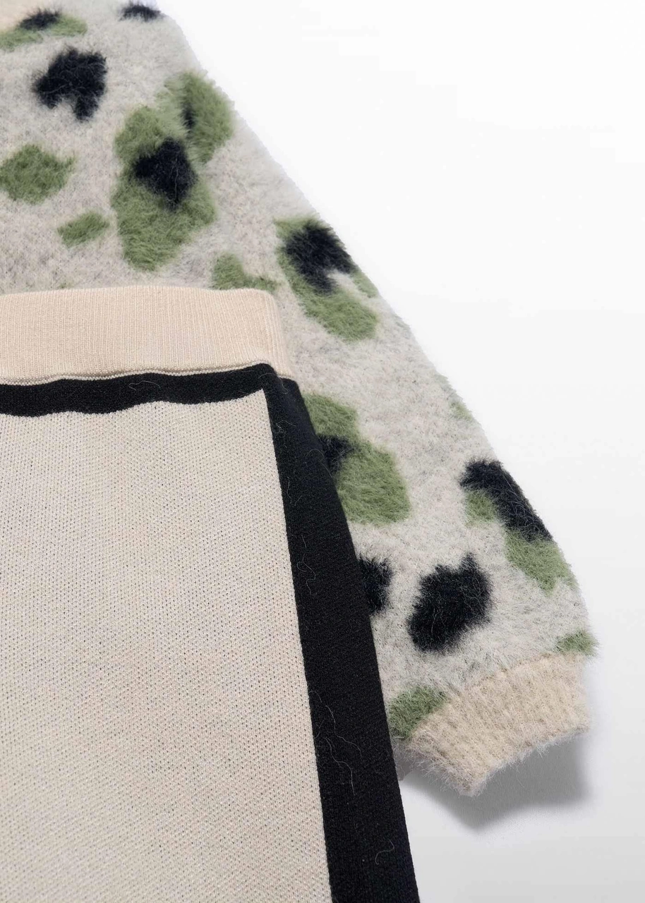 Mayoral Abel&lula Kız Çocuk Triko Pantolon Takım Bej