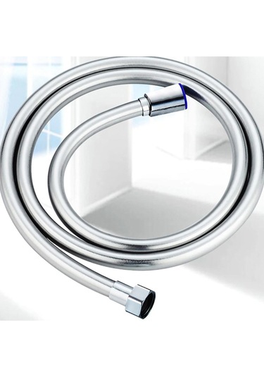 Banyo Duş Hortumu Yüksek Kalite Pvc Kopmaz 150 Cm Duş Hortumu Beyaz Krom Diğer