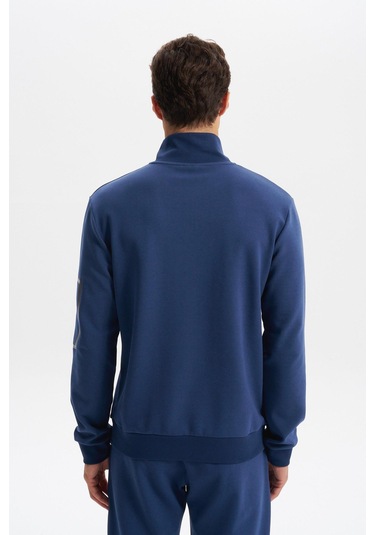 Arma Erkek Slim Fit Dik Yaka Yarım Fermuar Pamuklu Sweatshirt Sol Kol Fermuar Cepli K30404685702 İndigo-i1 Arma Erkek Slim Fit Dik Yaka Yarım Fermuar Pamuklu Sweatshirt Sol Kol Fermuar Cepli K30404685702 İndigo-i1