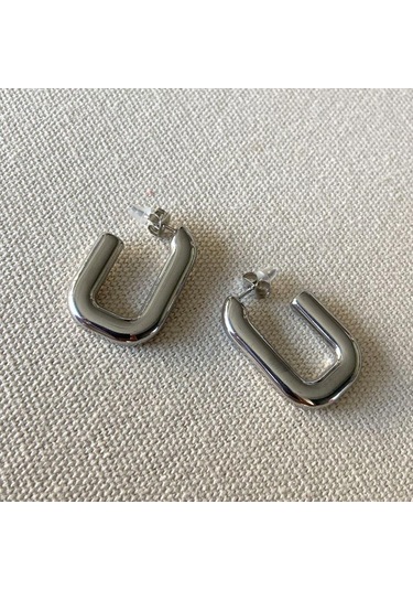 Trend Kolye Küpe Çelik Kombin Çok renkli