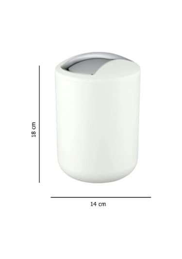 Çöp Kovası Beyaz Brasil Model 18 X 15 - 31 X 19,5 Beyaz
