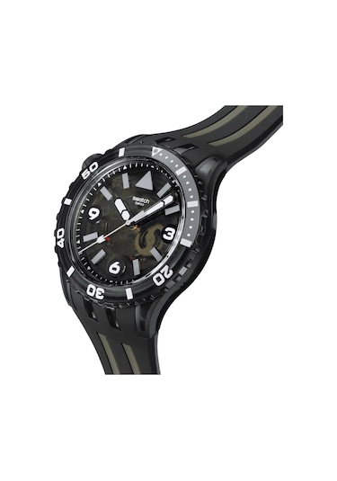 Swatch Sscu09b100 Black Sea Nettle Erkek Kol Saati Siyah