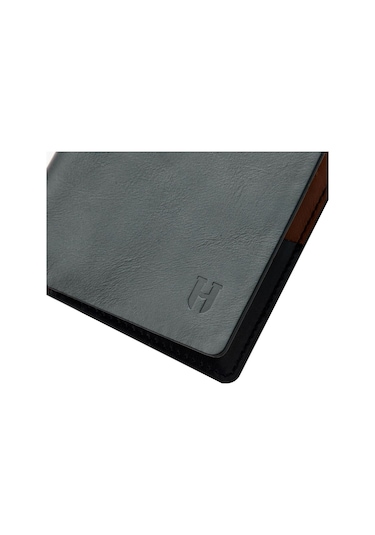 Dayton Erkek Siyah Plus Color Deri İnce Tasarım Çok Bölmeli Rfid Korumalı Cüzdan Siyah