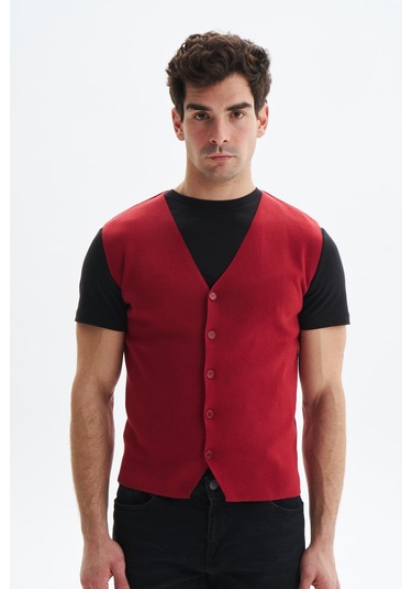 Arma Erkek Slim Fit Basic %100 Pamuk Triko Yelek K9kro0853 Bordo Arma Erkek Slim Fit Basic %100 Pamuk Triko Yelek K9kro0853 Bordo