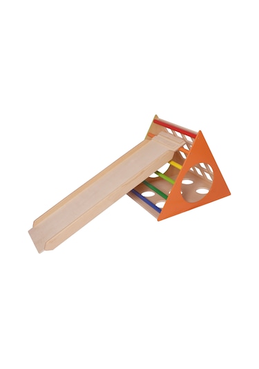 Wood&joy Üçgen Pikler Geometrık Rampa ve Kaydırak