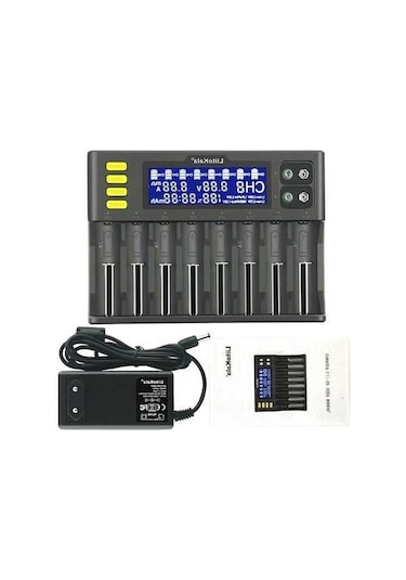 Maoyaya Liitokala Lii-s8 Pil Şarj Cihazı, 18650-26700 Pil İçin