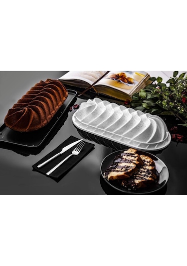 Taç Rüzgar Gülü Baton Döküm Kek Kalıbı Beyaz Tac-6567