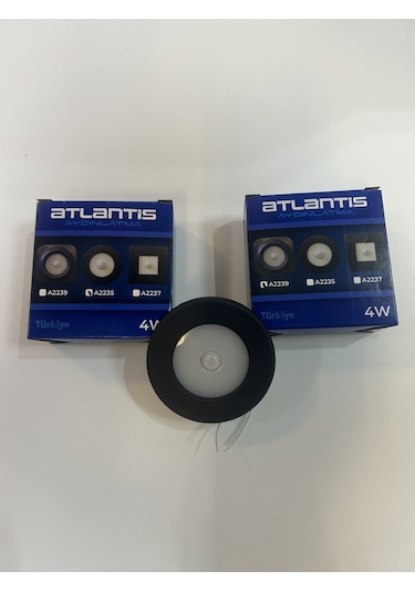 Sensörlü Koridor Ve Merdiven Aydınlatma 4w Beyaz Renk Siyah