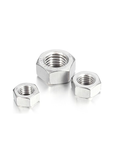 Shineyee M12 304 Paslanmaz Çelik A2 Dın934 Beyaz Çinko Kaplı 5 Adet Kaliteli Yuvarlak Yüzeyli Somun Anahtarı