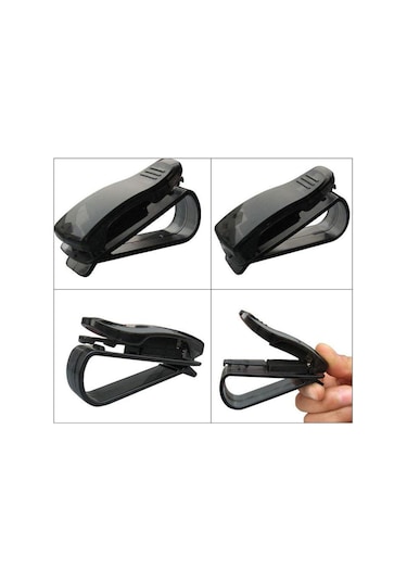 Oto Araç Içi Mandallı Gözlük Tutucu Tutacağı Gözlük Klipsi Tek (455327495)