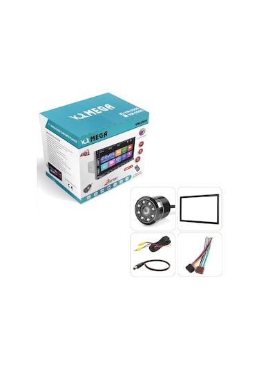 7 İnç Dokunmatik Double Teyp + 8 Led Gece Görüş Geri Vites Kamera