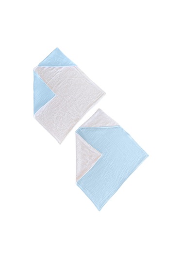 %100pamuk Kapşonlu Bebek Çocuk Banyo Havlusu Çift Yönlü M-beyaz