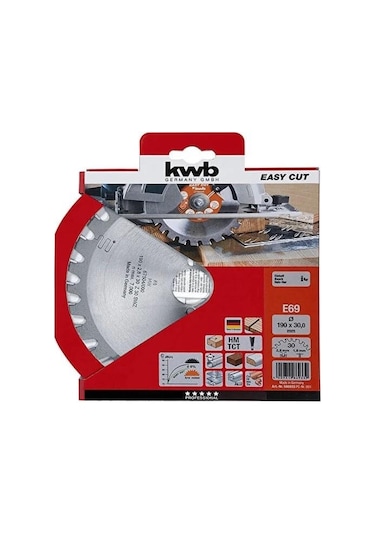Kwb Tepsi Testere 190 X 30mm 30 Diş E69 586933