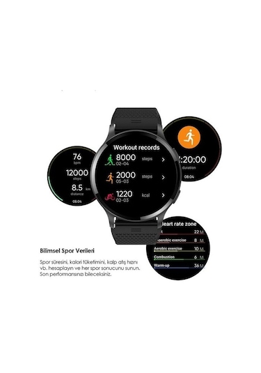 Buff Bw11 Akıllı Saat 1.43" Ip68 Metal Black ( Distribütör Garantili )