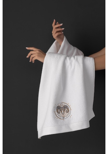 Varol %100 Microcotton Üst Kalite Havlu Seti Burç Nakışlı Oğlak-standart Oğlak Diğer