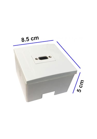 Vga Duvar Tipi Kasalı Priz Sıva Üstü Vga Priz