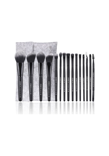 Sones Zoreya Marka Yumuşak Sentetik Kıllar Makyaj Fırçası Seti Göz Makyajı Araçları Hayvanlar Üzerinde Deney Yapmayan Siyah Karıştırma Kırışık Fondöten Fırçaları