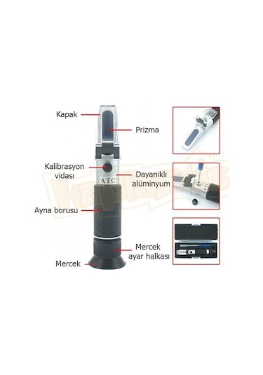 Atc 0-10 Tuzluluk Yoğunluk Ölçer  Refraktometre