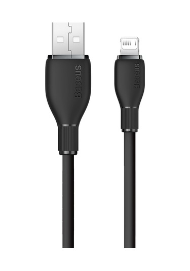 Baseus Pudding Serisi 2.4a Usb - 8 Pin Hızlı Şarj Veri Kablosu, Uzunluk:2m