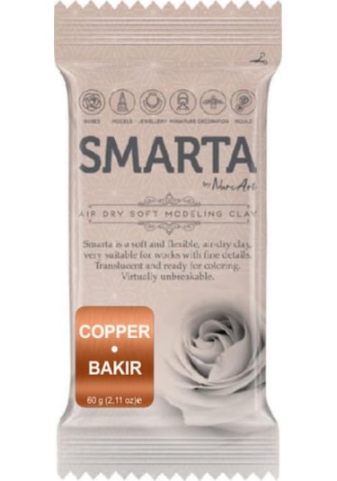 Smarta Modelleme Hamuru 60 Gr. Metalik Bakır